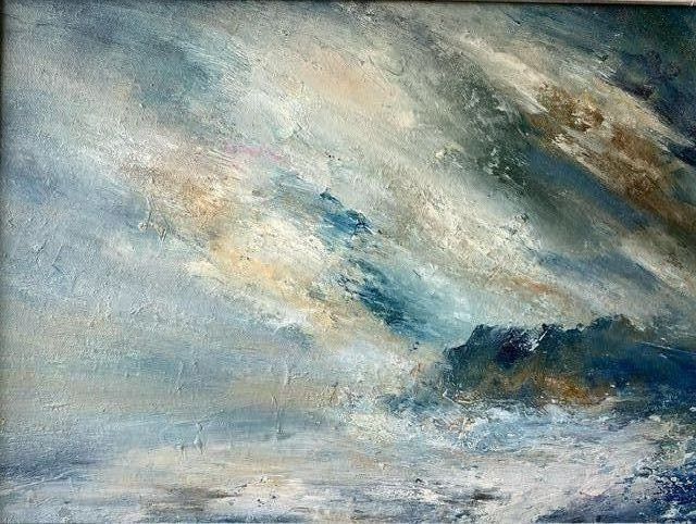 Where Sea Meets  Granite.by Cornish artist John Graver