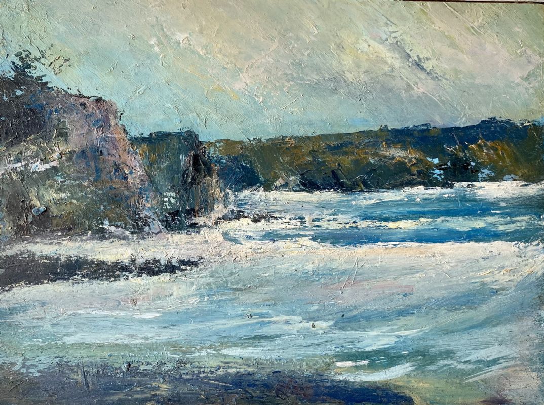 Spring Tide ,oil painting by Cornish  asked artist John Graver